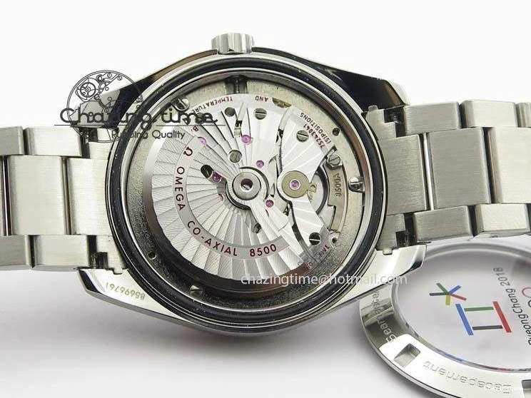 0101 Versatile Aqua Terra ‘PyeongChang 2018’ JHF Best Edition Black Dial On SS Bracelet A 8204